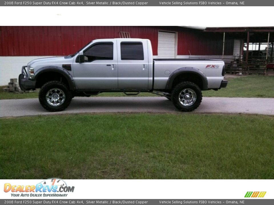 2008 Ford F250 Super Duty FX4 Crew Cab 4x4 Silver Metallic / Black/Dusted Copper Photo #1