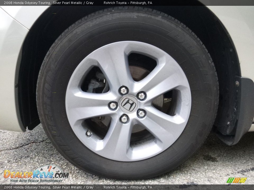 2008 Honda Odyssey Touring Silver Pearl Metallic / Gray Photo #5