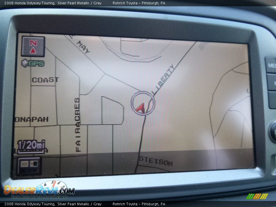 2008 Honda Odyssey Touring Silver Pearl Metallic / Gray Photo #13