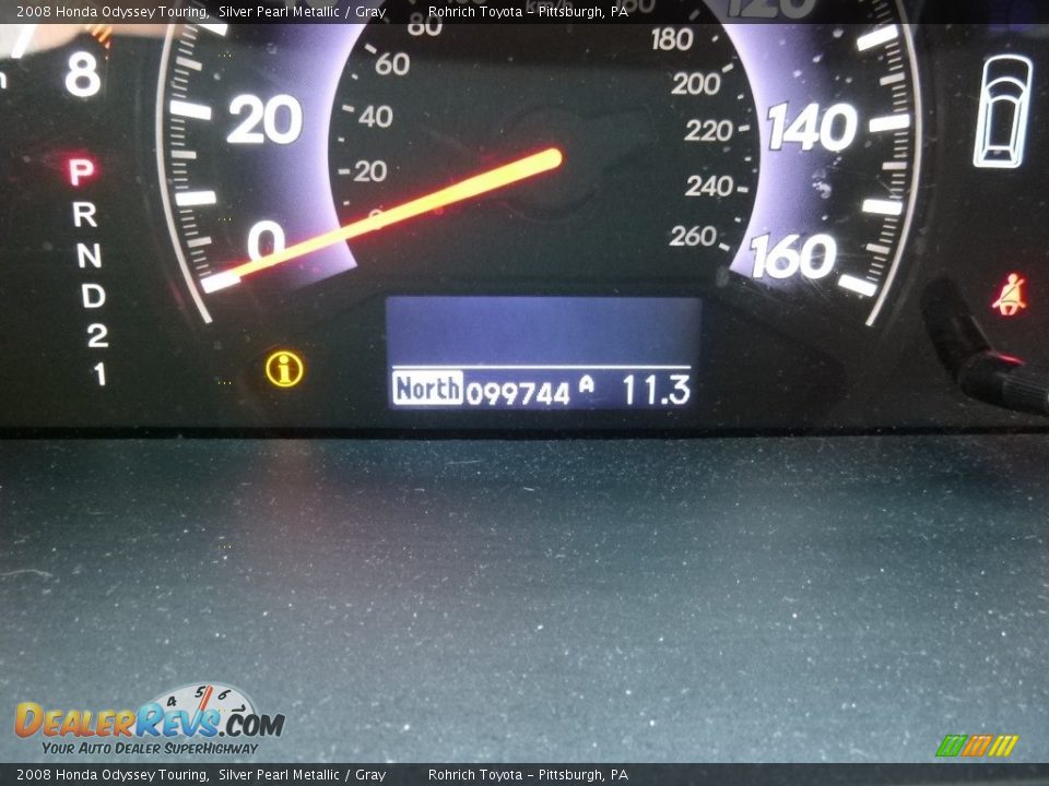 2008 Honda Odyssey Touring Silver Pearl Metallic / Gray Photo #16