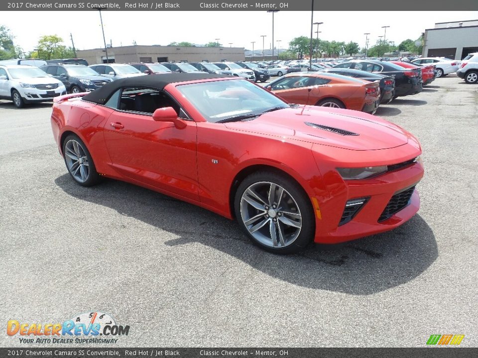 2017 Chevrolet Camaro SS Convertible Red Hot / Jet Black Photo #4
