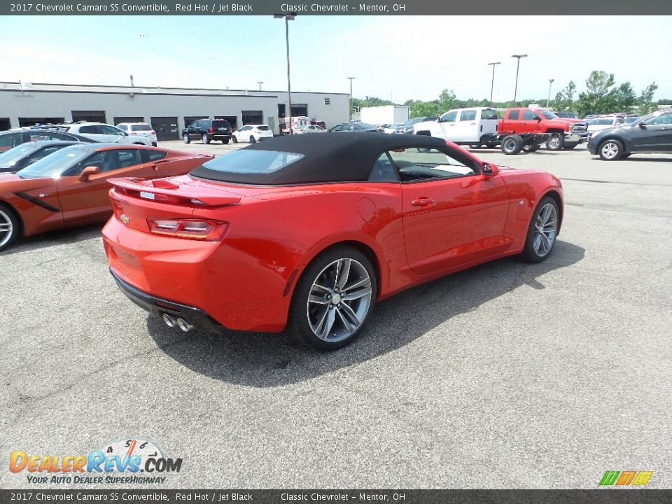 2017 Chevrolet Camaro SS Convertible Red Hot / Jet Black Photo #6