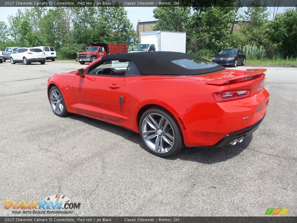 2017 Chevrolet Camaro SS Convertible Red Hot / Jet Black Photo #7