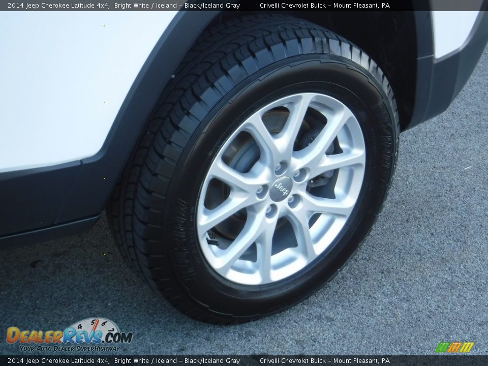 2014 Jeep Cherokee Latitude 4x4 Bright White / Iceland - Black/Iceland Gray Photo #4