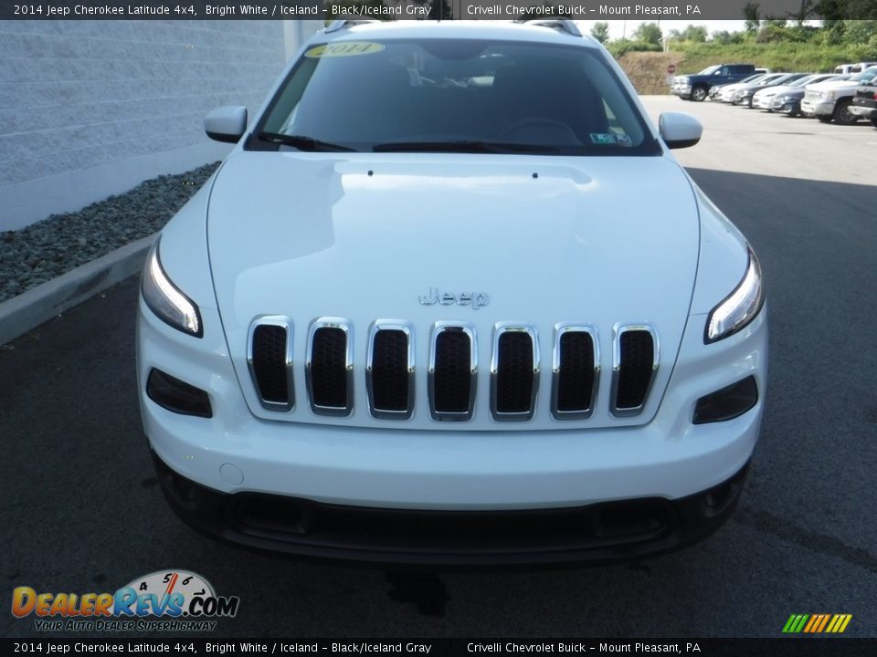 2014 Jeep Cherokee Latitude 4x4 Bright White / Iceland - Black/Iceland Gray Photo #5