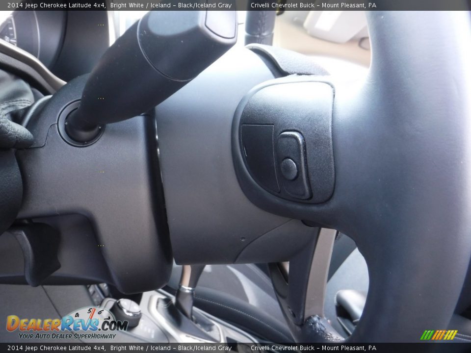 2014 Jeep Cherokee Latitude 4x4 Bright White / Iceland - Black/Iceland Gray Photo #17