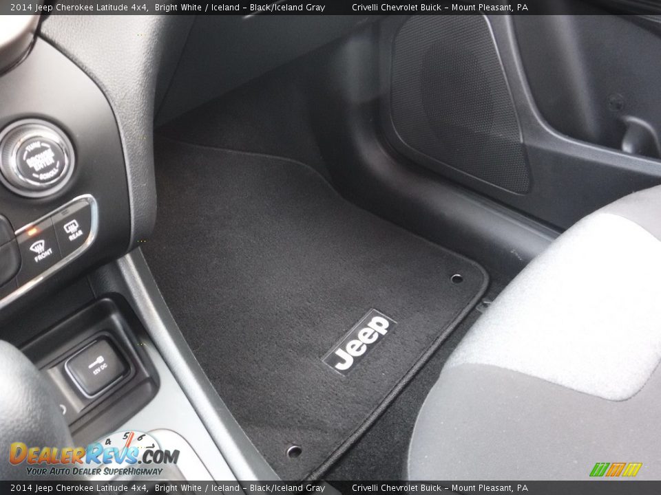 2014 Jeep Cherokee Latitude 4x4 Bright White / Iceland - Black/Iceland Gray Photo #18