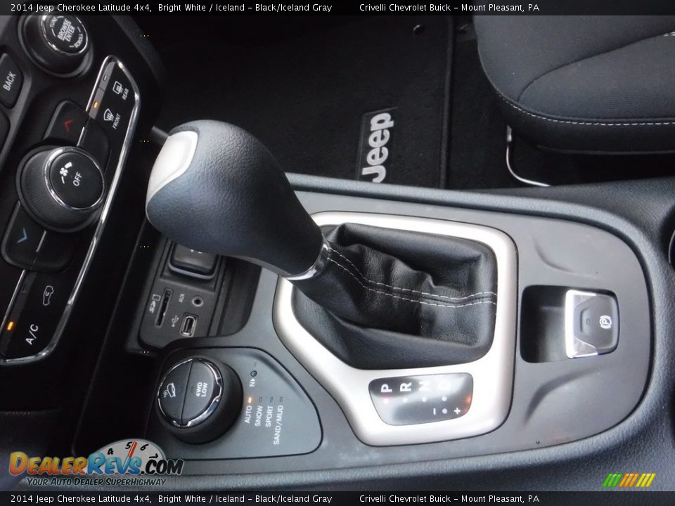 2014 Jeep Cherokee Latitude 4x4 Bright White / Iceland - Black/Iceland Gray Photo #22