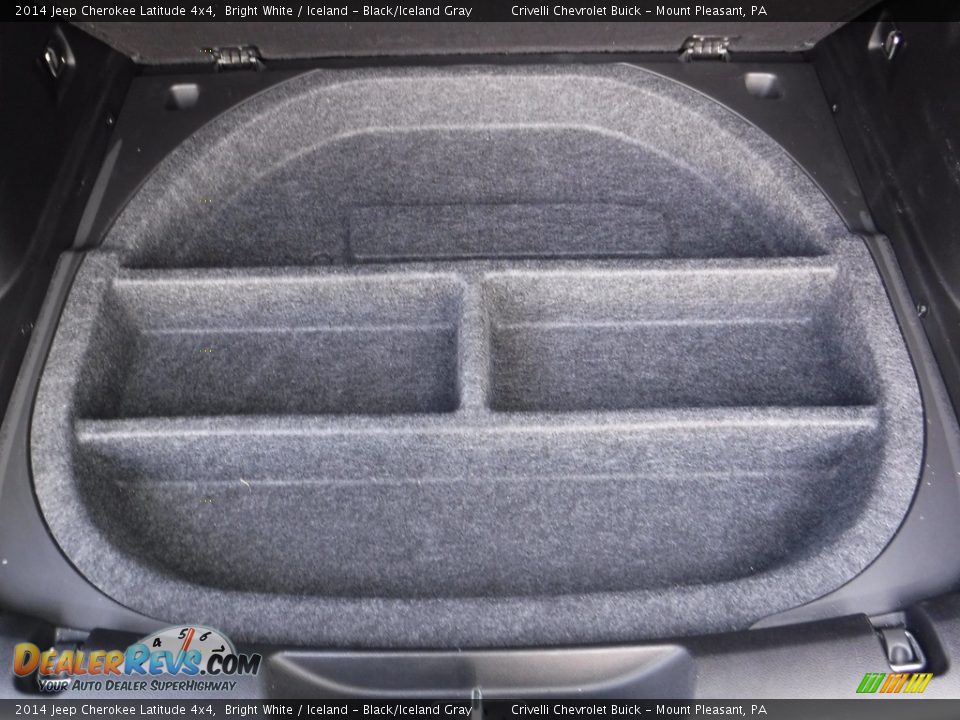 2014 Jeep Cherokee Latitude 4x4 Bright White / Iceland - Black/Iceland Gray Photo #30