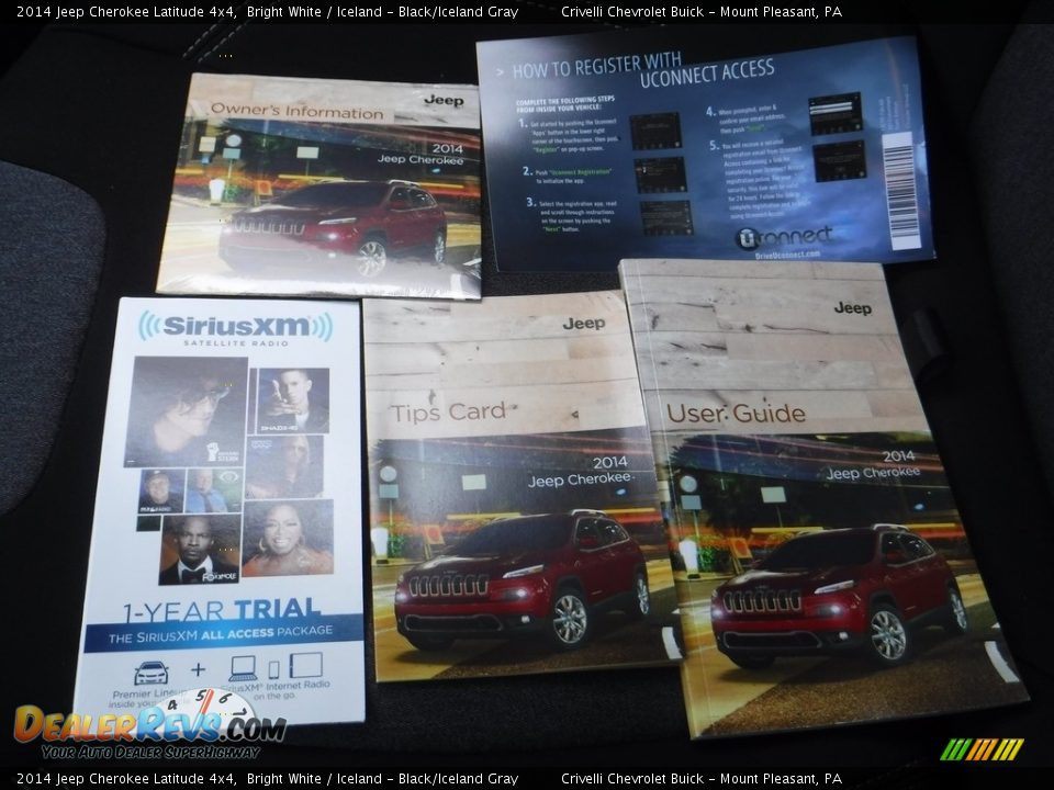 2014 Jeep Cherokee Latitude 4x4 Bright White / Iceland - Black/Iceland Gray Photo #33