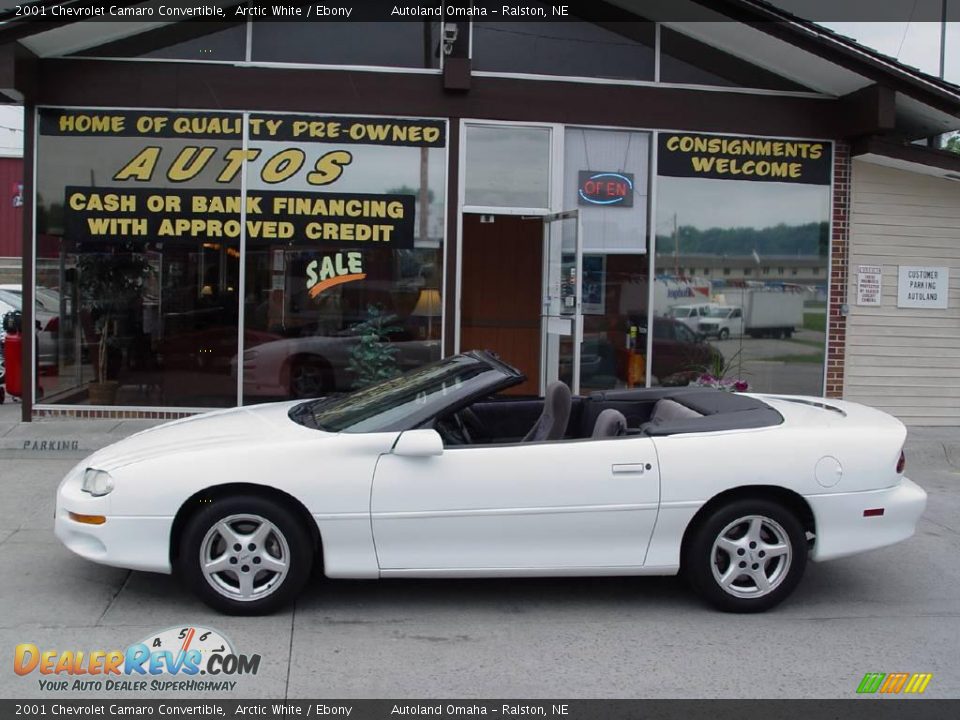 2001 Chevrolet Camaro Convertible Arctic White / Ebony Photo #1