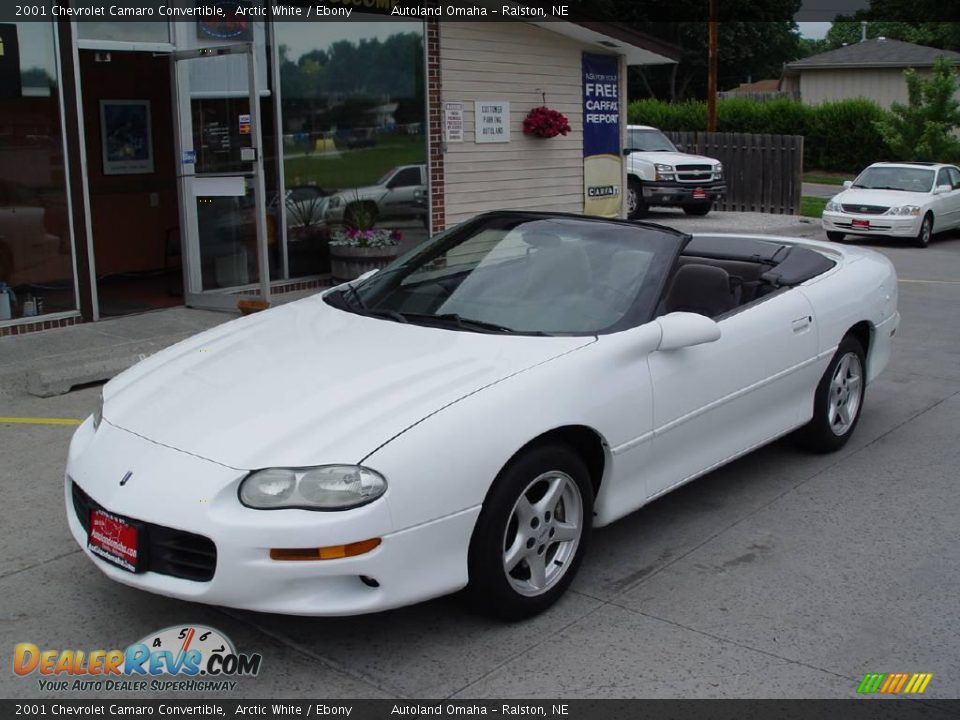 2001 Chevrolet Camaro Convertible Arctic White / Ebony Photo #3