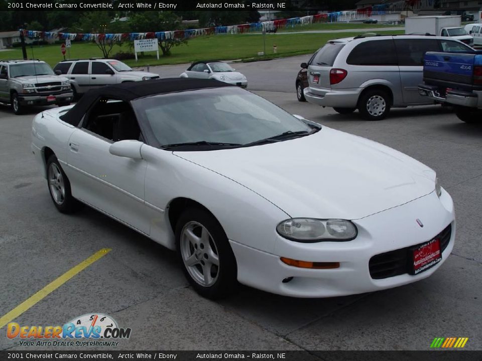 2001 Chevrolet Camaro Convertible Arctic White / Ebony Photo #4