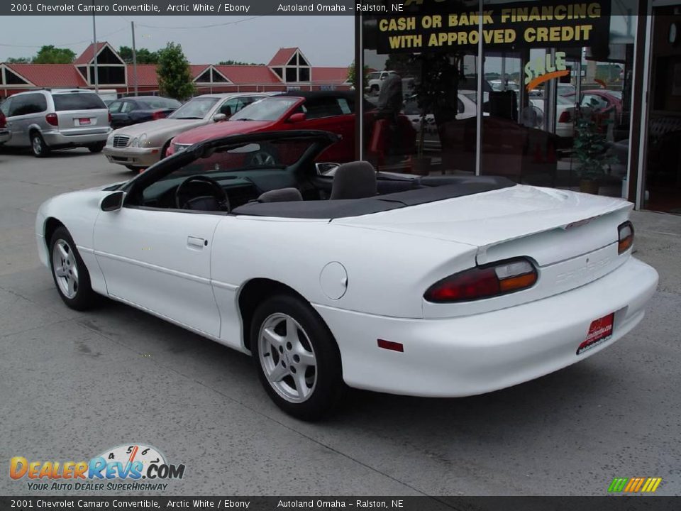 2001 Chevrolet Camaro Convertible Arctic White / Ebony Photo #7