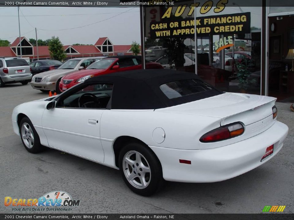 2001 Chevrolet Camaro Convertible Arctic White / Ebony Photo #8