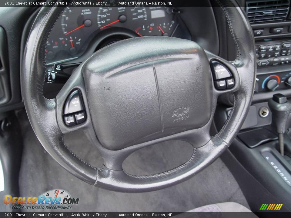 2001 Chevrolet Camaro Convertible Arctic White / Ebony Photo #11