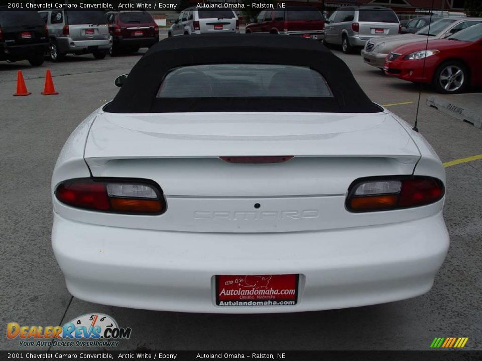 2001 Chevrolet Camaro Convertible Arctic White / Ebony Photo #23