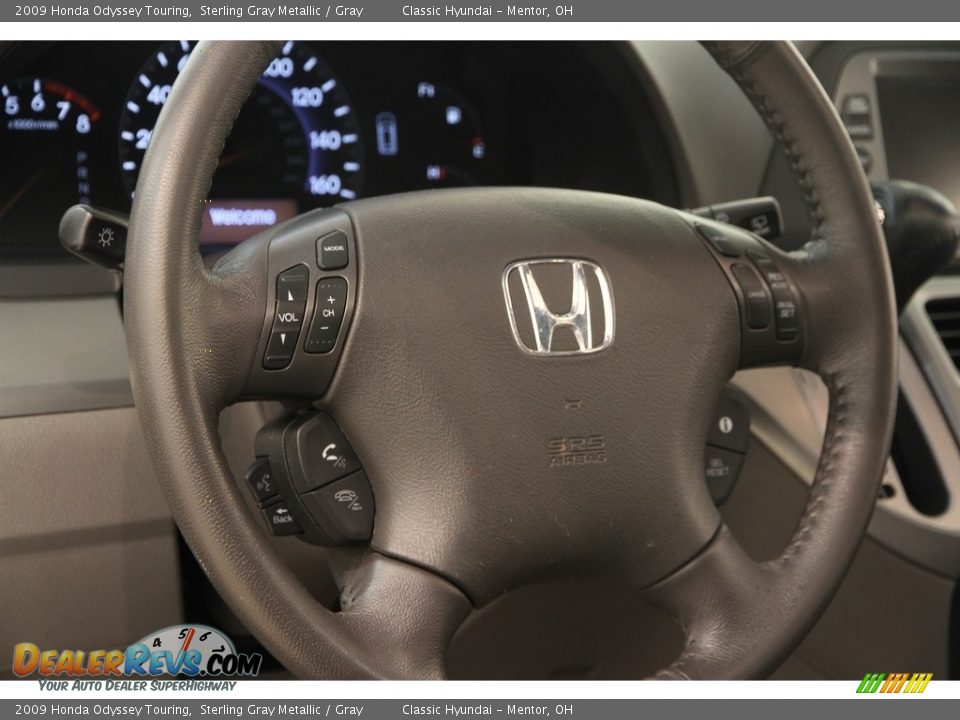2009 Honda Odyssey Touring Sterling Gray Metallic / Gray Photo #6