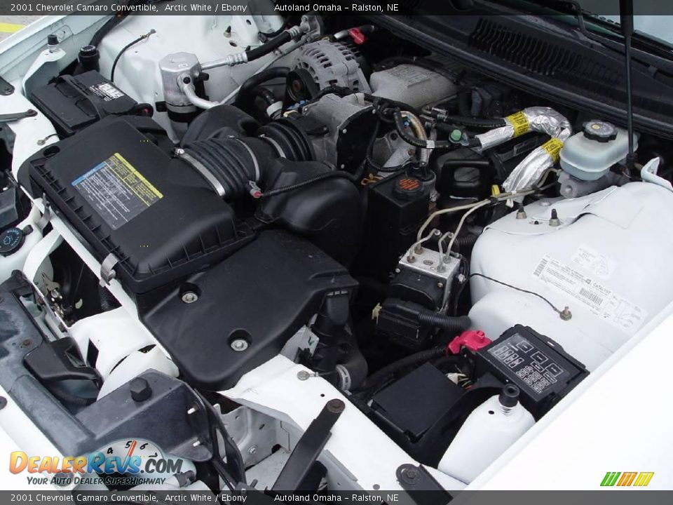 2001 Chevrolet Camaro Convertible Arctic White / Ebony Photo #25