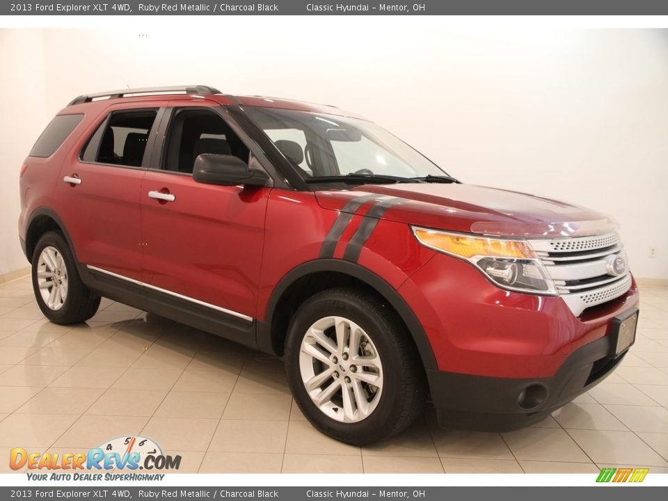 2013 Ford Explorer XLT 4WD Ruby Red Metallic / Charcoal Black Photo #1