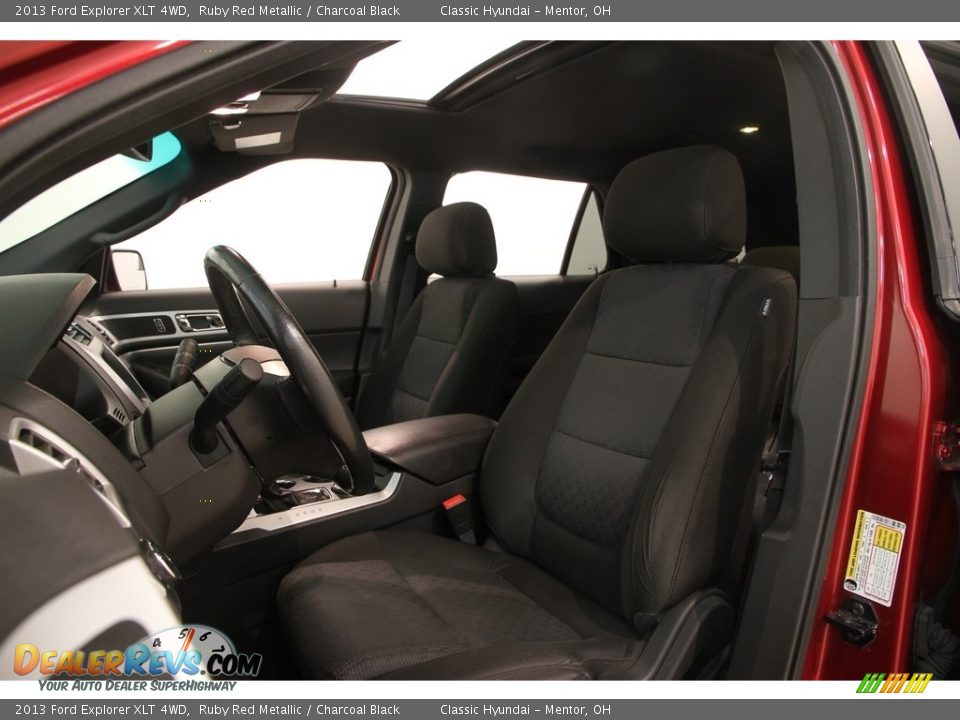 2013 Ford Explorer XLT 4WD Ruby Red Metallic / Charcoal Black Photo #5