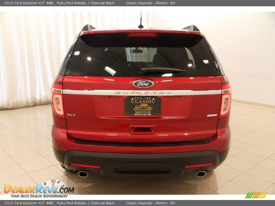 2013 Ford Explorer XLT 4WD Ruby Red Metallic / Charcoal Black Photo #15