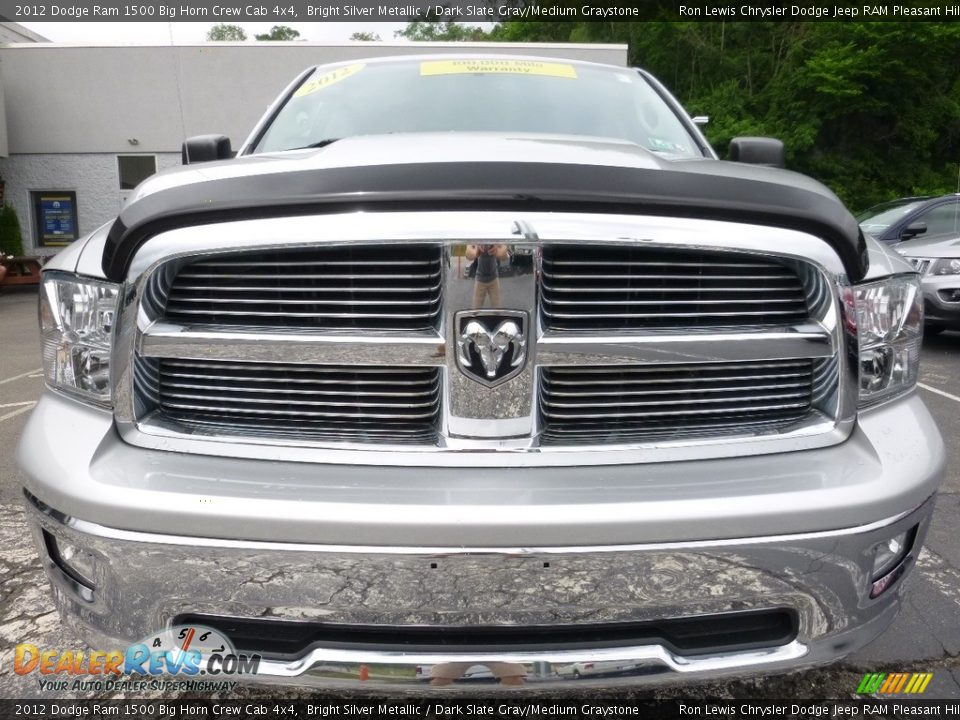 2012 Dodge Ram 1500 Big Horn Crew Cab 4x4 Bright Silver Metallic / Dark Slate Gray/Medium Graystone Photo #10