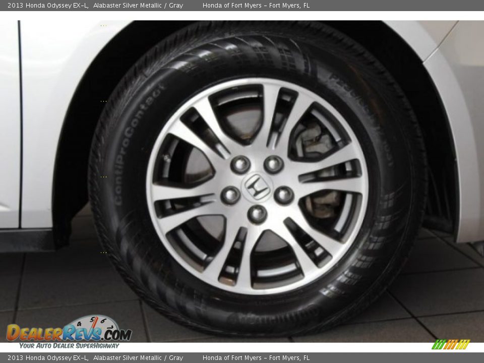 2013 Honda Odyssey EX-L Alabaster Silver Metallic / Gray Photo #2