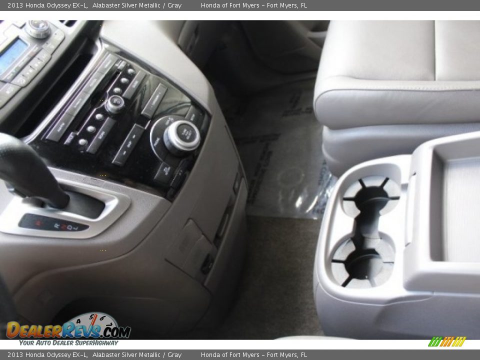 2013 Honda Odyssey EX-L Alabaster Silver Metallic / Gray Photo #21