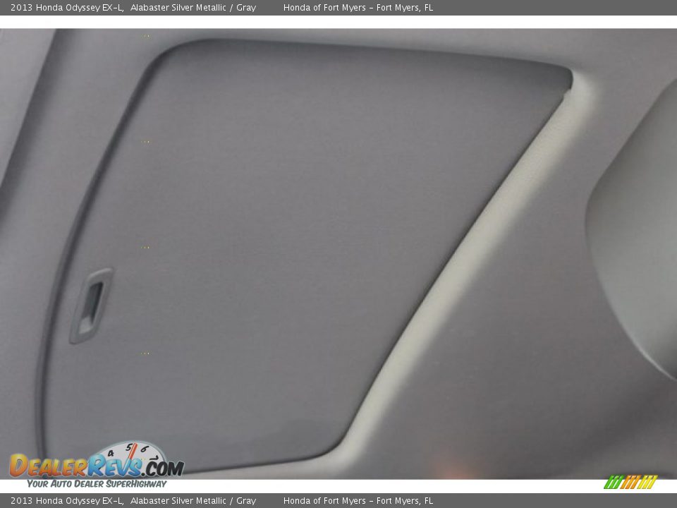2013 Honda Odyssey EX-L Alabaster Silver Metallic / Gray Photo #27