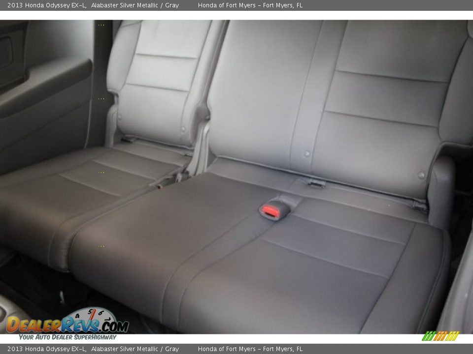 2013 Honda Odyssey EX-L Alabaster Silver Metallic / Gray Photo #31