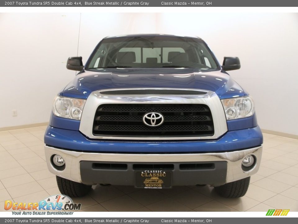 2007 Toyota Tundra SR5 Double Cab 4x4 Blue Streak Metallic / Graphite Gray Photo #2