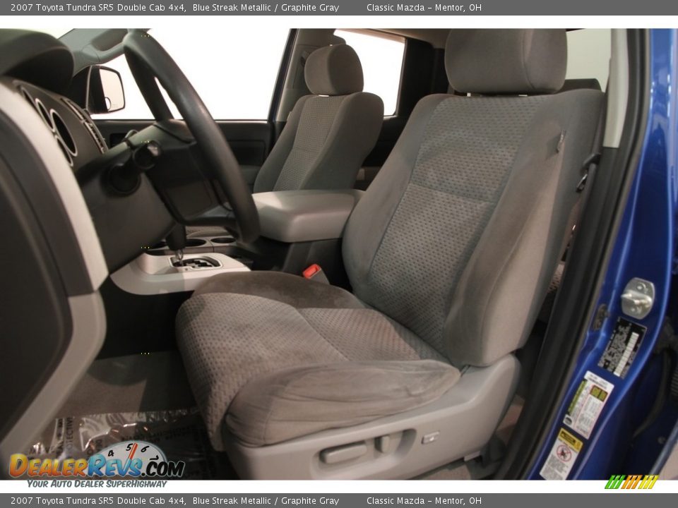 2007 Toyota Tundra SR5 Double Cab 4x4 Blue Streak Metallic / Graphite Gray Photo #5