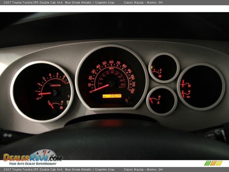 2007 Toyota Tundra SR5 Double Cab 4x4 Blue Streak Metallic / Graphite Gray Photo #7