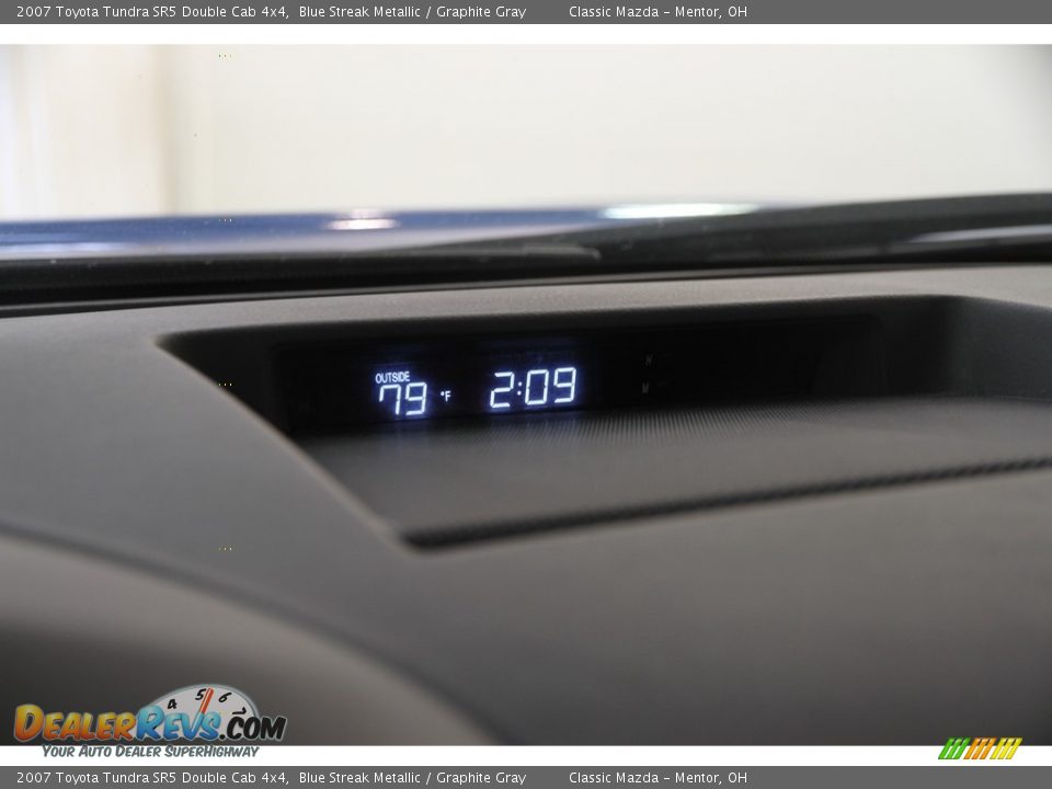 2007 Toyota Tundra SR5 Double Cab 4x4 Blue Streak Metallic / Graphite Gray Photo #8