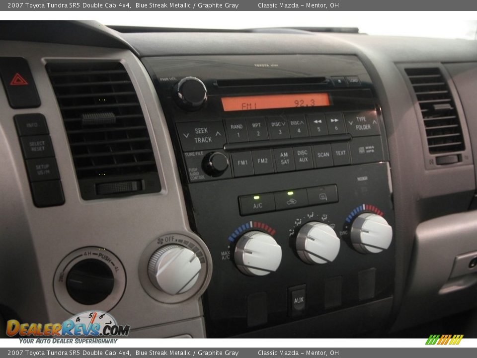 2007 Toyota Tundra SR5 Double Cab 4x4 Blue Streak Metallic / Graphite Gray Photo #9