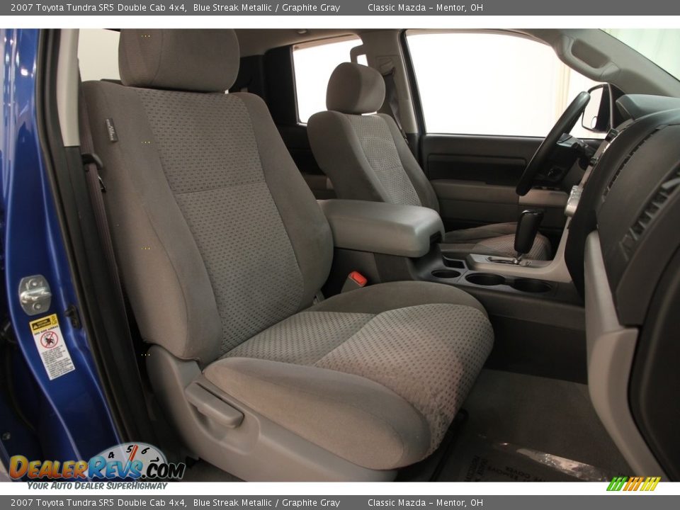2007 Toyota Tundra SR5 Double Cab 4x4 Blue Streak Metallic / Graphite Gray Photo #12