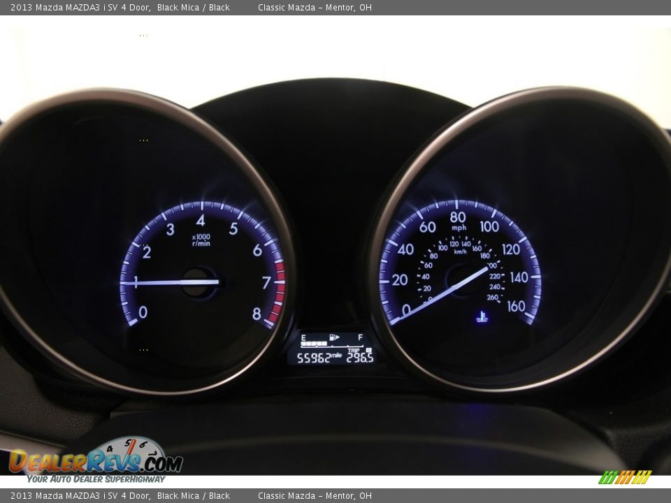 2013 Mazda MAZDA3 i SV 4 Door Black Mica / Black Photo #7