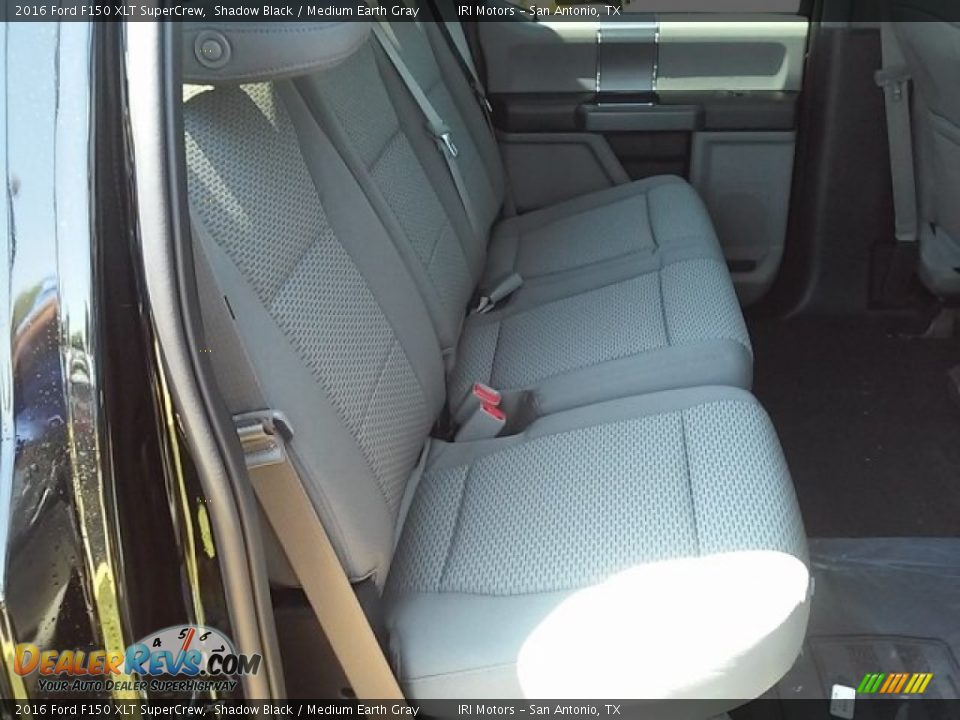 2016 Ford F150 XLT SuperCrew Shadow Black / Medium Earth Gray Photo #11