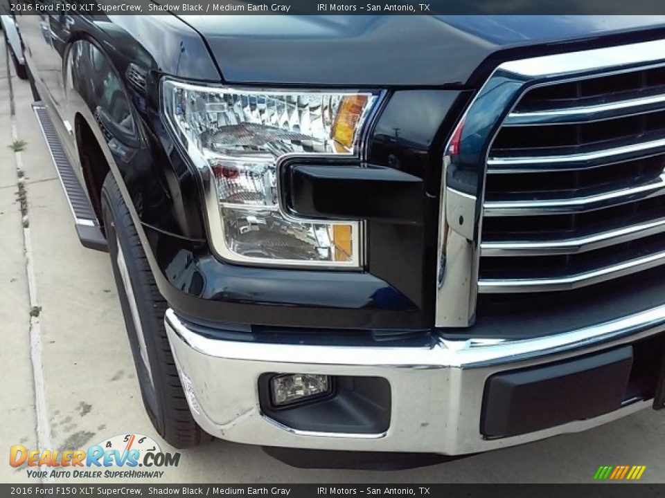 2016 Ford F150 XLT SuperCrew Shadow Black / Medium Earth Gray Photo #23