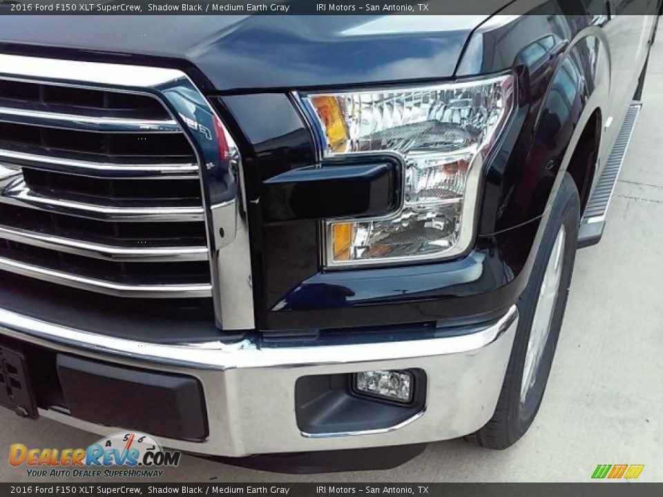 2016 Ford F150 XLT SuperCrew Shadow Black / Medium Earth Gray Photo #24