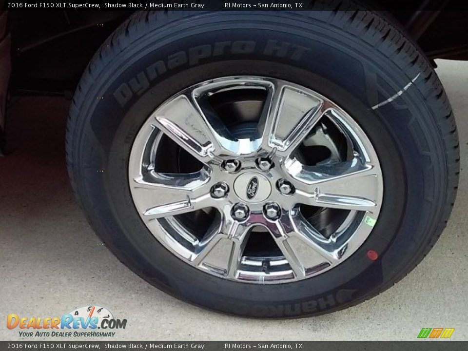 2016 Ford F150 XLT SuperCrew Shadow Black / Medium Earth Gray Photo #25