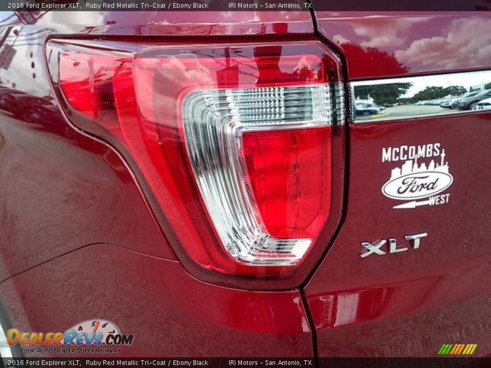 2016 Ford Explorer XLT Ruby Red Metallic Tri-Coat / Ebony Black Photo #9