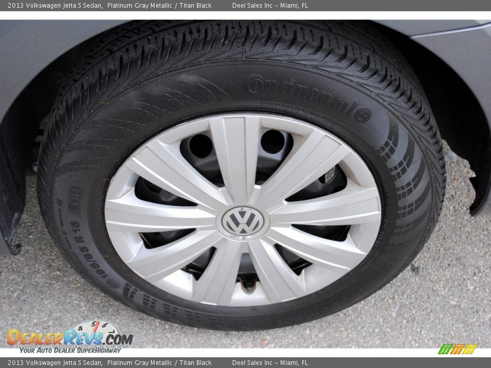 2013 Volkswagen Jetta S Sedan Platinum Gray Metallic / Titan Black Photo #11