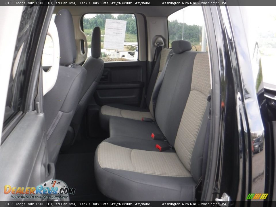 2012 Dodge Ram 1500 ST Quad Cab 4x4 Black / Dark Slate Gray/Medium Graystone Photo #21