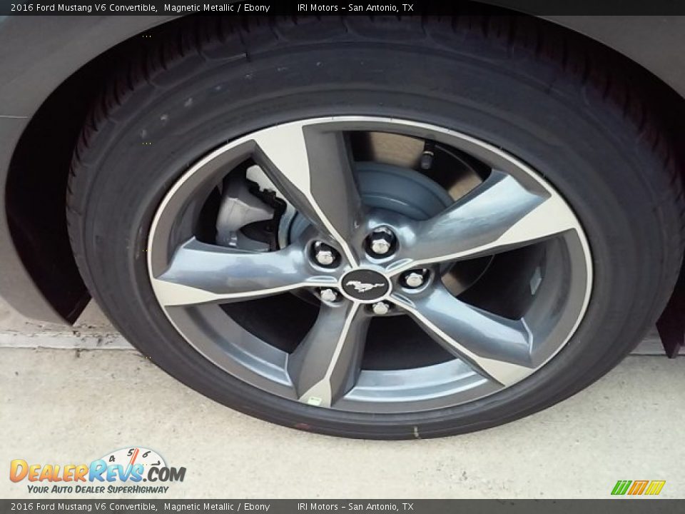2016 Ford Mustang V6 Convertible Magnetic Metallic / Ebony Photo #3