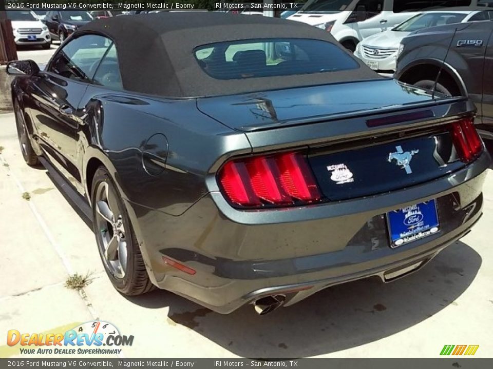 2016 Ford Mustang V6 Convertible Magnetic Metallic / Ebony Photo #10