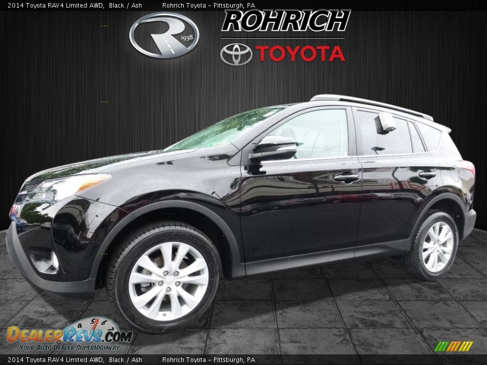 2014 Toyota RAV4 Limited AWD Black / Ash Photo #3