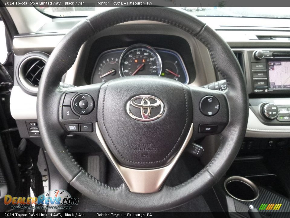 2014 Toyota RAV4 Limited AWD Black / Ash Photo #20