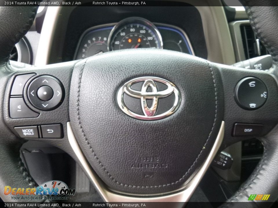 2014 Toyota RAV4 Limited AWD Black / Ash Photo #21
